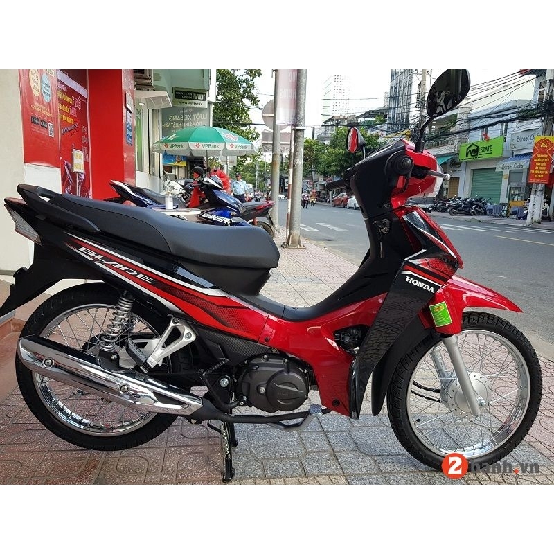 Tem Rời Honda Wave Blade 110 Đỏ Đen 2021