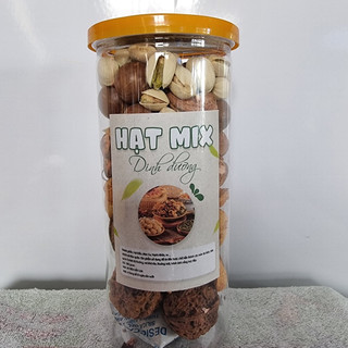 Hạt dinh dưỡng mix 5 loại hạt điều, hạnh nhân, macca, hạt dẻ, óc chó 450g - h foods