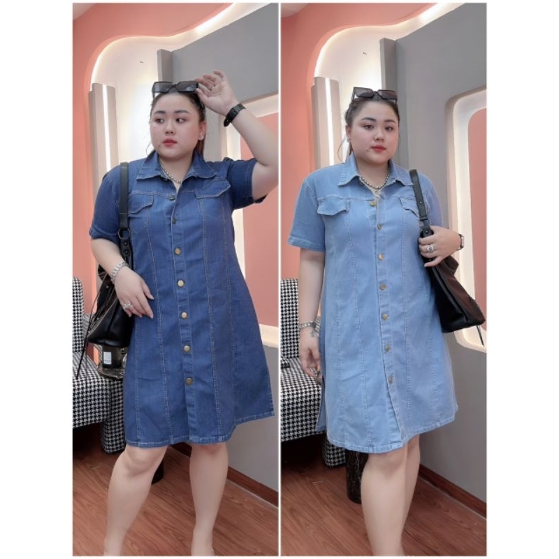 Đầm Sơ Mi Jean Big Size