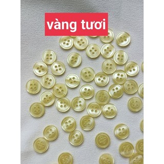 20 NÚT SƠ MI 4 LỖ ÁNH XÀ CỪ SIZE 1CM