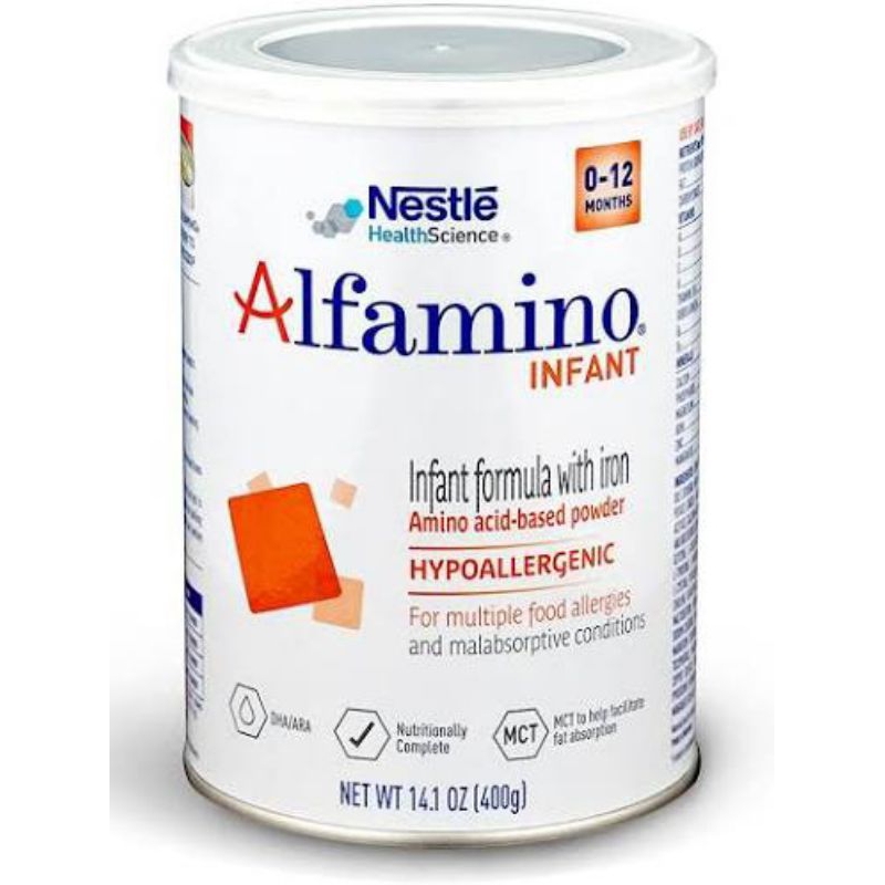 Sữa acid amin Alfamino cho trẻ dị ứng đạm bò nặng và bất dung nạp lactose Nội địa Mỹ 400g date 10/2024