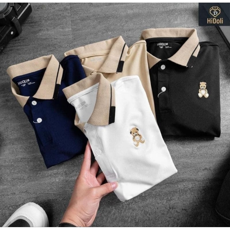 Áo Polo cổ bẻ bé trai chất cotton 4 chiều đẹp mát size đại 14-30kg