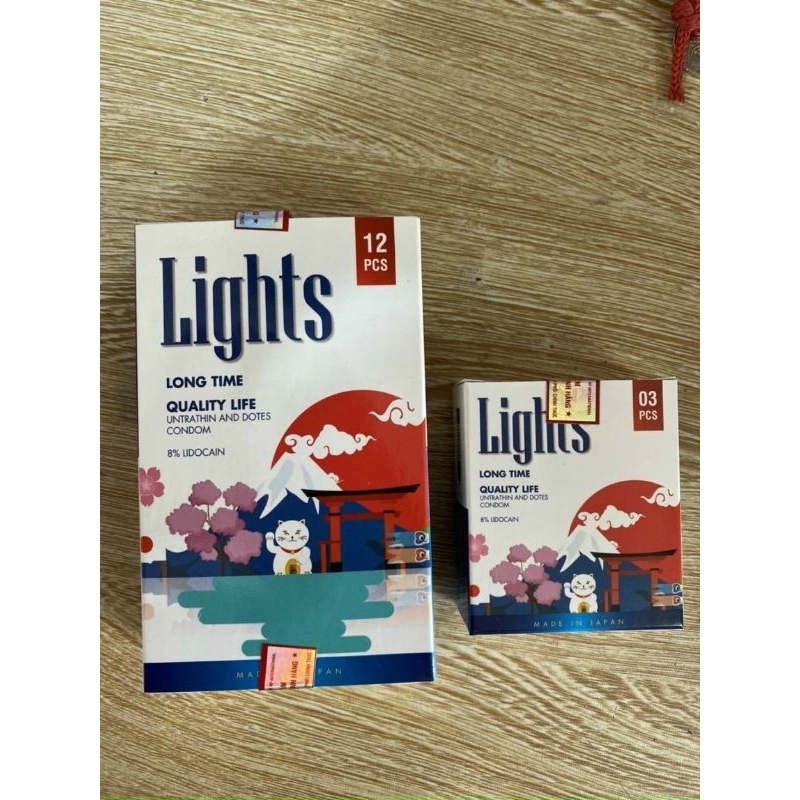 Bao cao su Lights Long time hộp 12chiêc