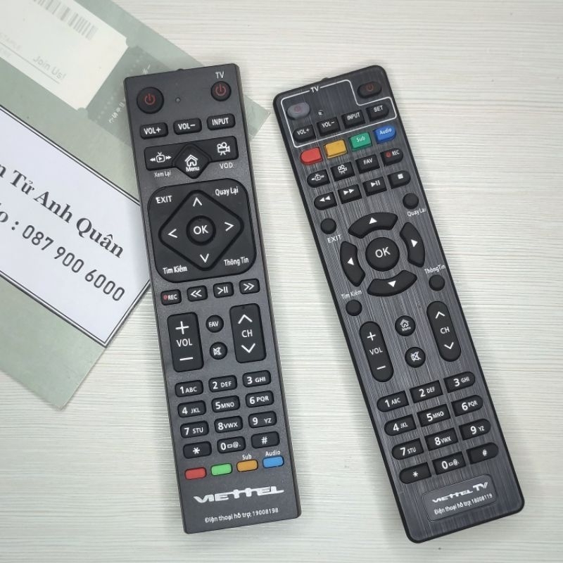 Điều khiển Viettel - Remote đầu thu Viettel hàng mới chính hãng