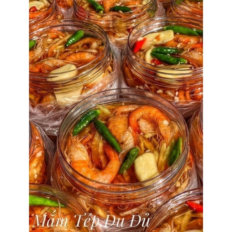 Hủ 1kg Mắm Tép Trộn Đu Đủ