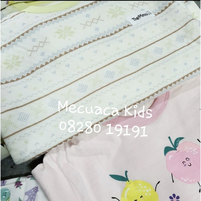 Bộ nỉ chần bông dài tay cho bé gái vải xuất Hàn dư