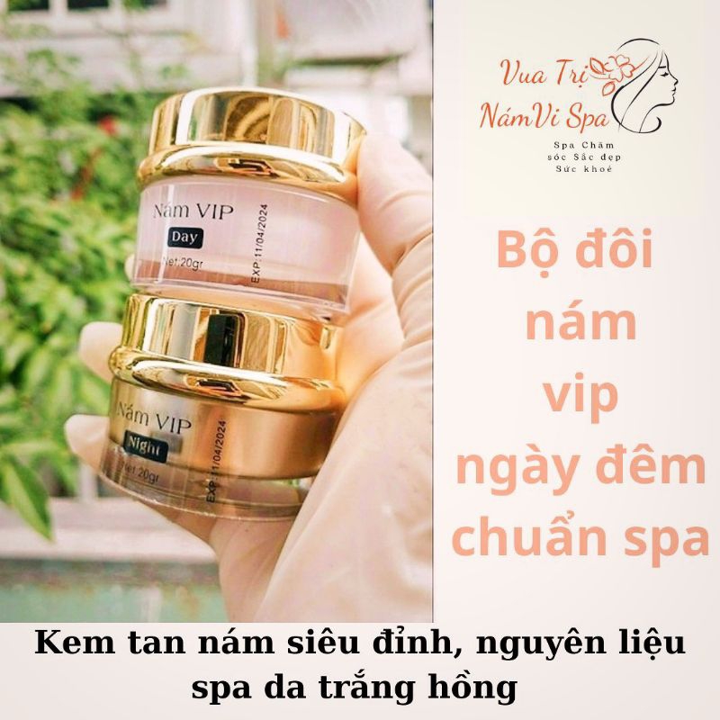 Bộ nám vip ngày đêm giúp tái tạo da trắng hồng chuẩn spa