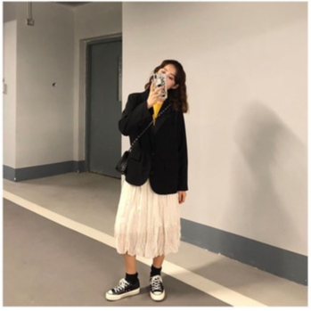Áo blazer size XXS XS form nhỏ hai màu đen nâu tây kiểu dáng Hàn Quốc cho nàng 1m43