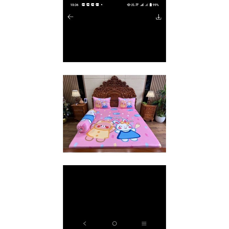 COMBO 2 BỘ GA THUN LẠNH 5D 1M8 X 2M VÀ 1M2 X 2M