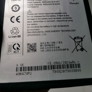 Pin Vsmart live V620a zin hãng