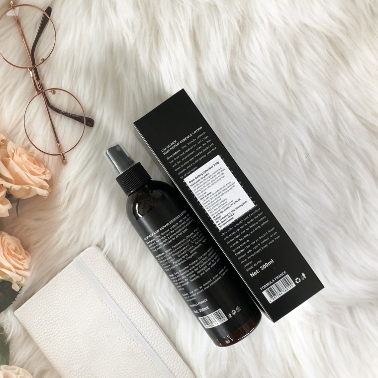 Xịt dưỡng tóc siêu mềm mượt, phục hồi tóc COLLAGEN Hair Repair Essence Lotion Caluo.Ber 300ml