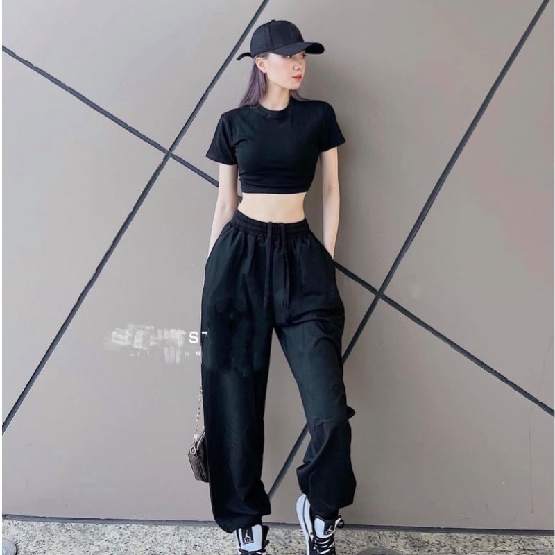 Set thể thao croptop phối màu cá tính ( kèm ảnh thật )