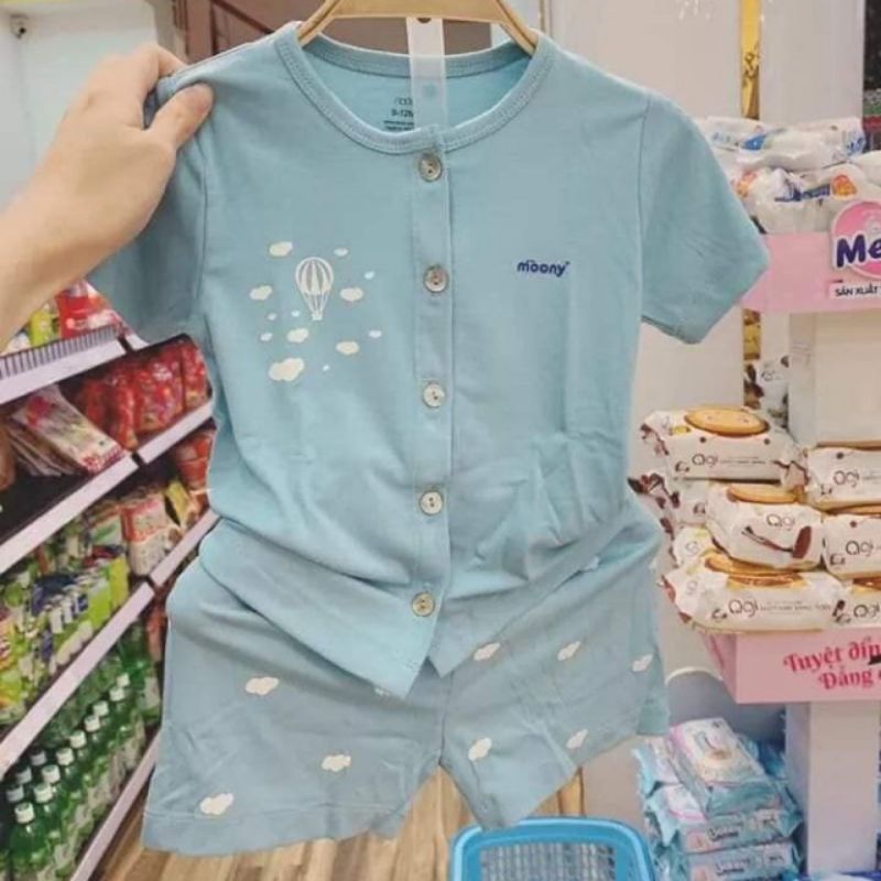 Bộ cộc petit NOUS moony cài cúc thẳng 3M-24M