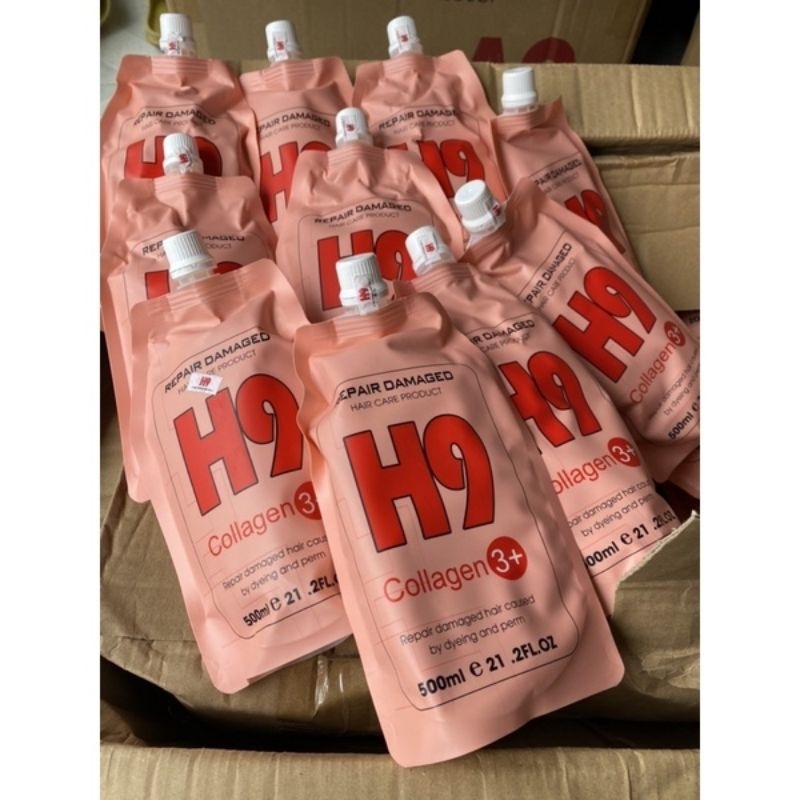 Hấp Siêu phục hồi tóc nát hư tổn Collagen H9 3+