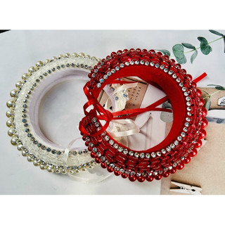 Mấn cô dâu đính đá và hạt trai