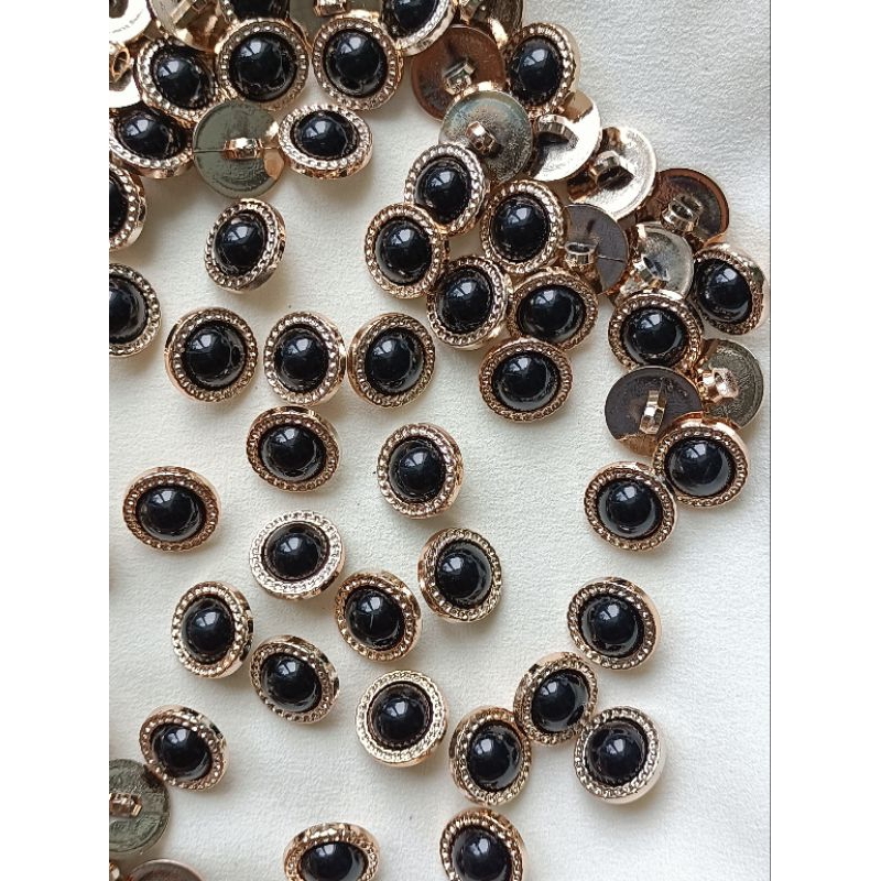 GÓI 10 NÚT ÁO ĐEN SIZE 1.5CM