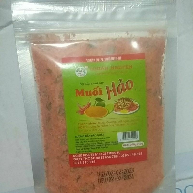 Combo 2 gói Muối ớt chua cay