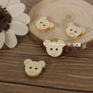 Cúc Gỗ Trang Trí 15MM ( Gói 10 Cái)