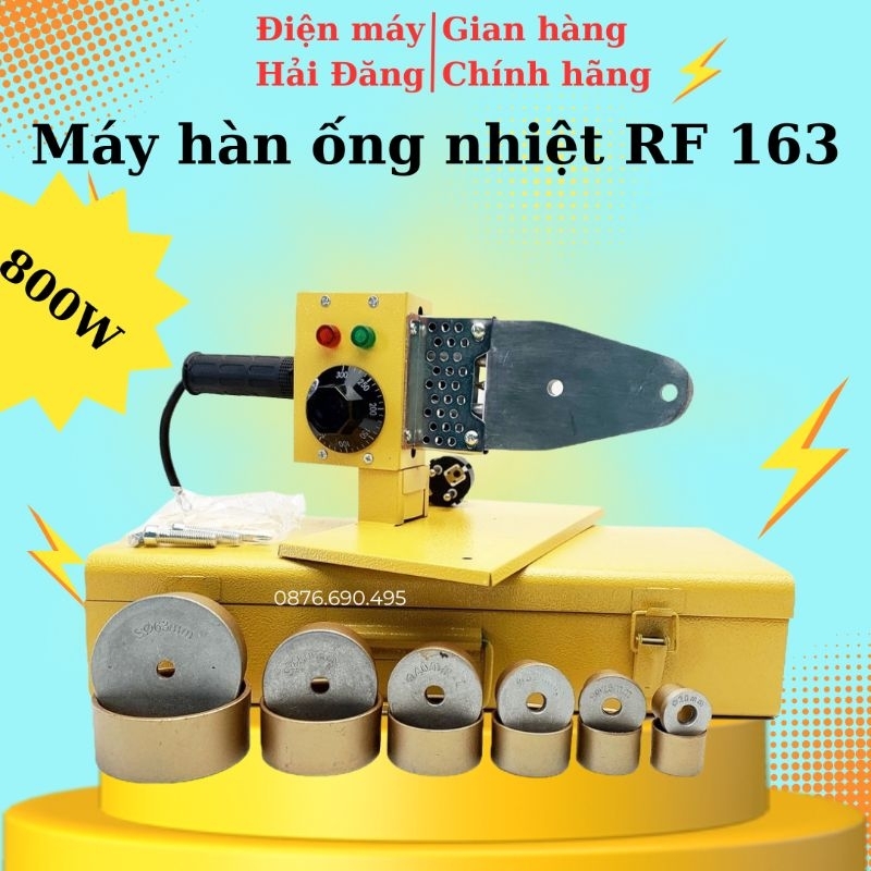 Máy hàn ống nhiệt, hàn ống nhựa nước nóng ppr RF 163 có núm điều chỉnh nhiệt độ