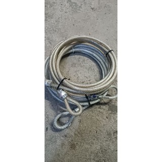 Dây cáp bọc nhựa khoá xe máy, xe đạp.