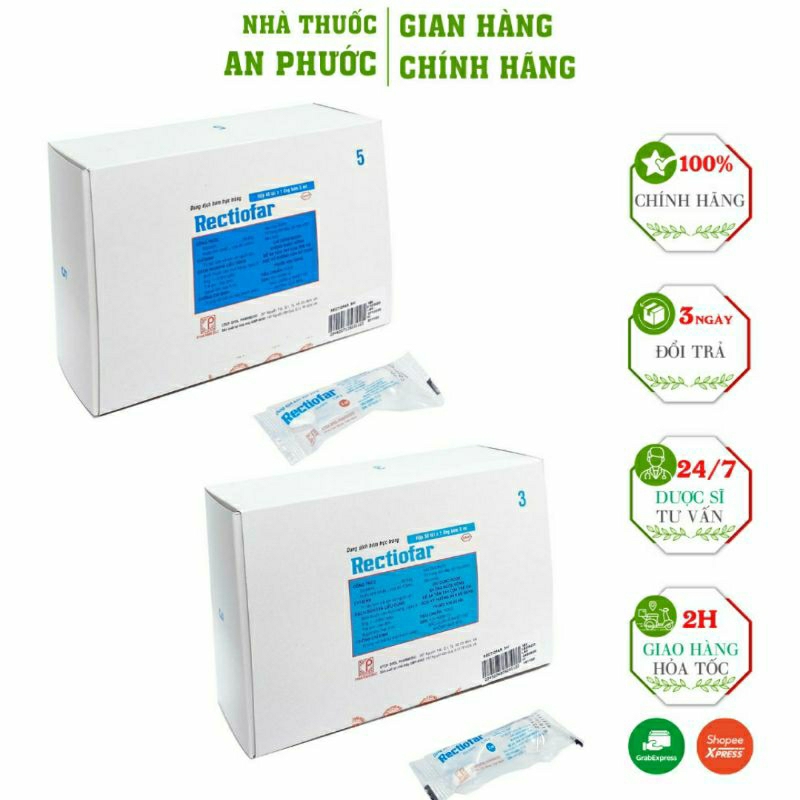 RECTIOFAR 3ML VÀ 5ML⚡CAM KẾT CHÍNH HÃNG ⚡Bơm Người Lớn Và Trẻ Em
