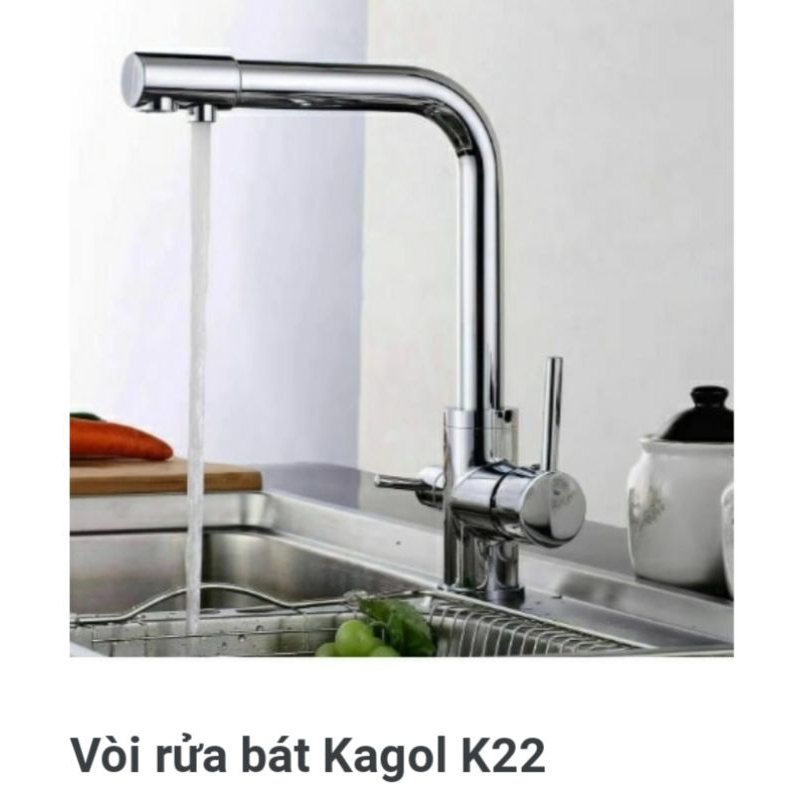 Vòi rửa chén bát KAGOL 3 đường nước.