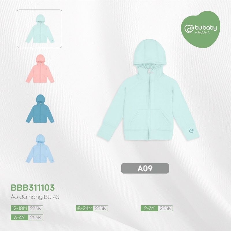 Áo Khoác Đa Năng BU Bambus B1 B33 • 12-18M 18-24M 2-3Y 3-4Y • Choding Home