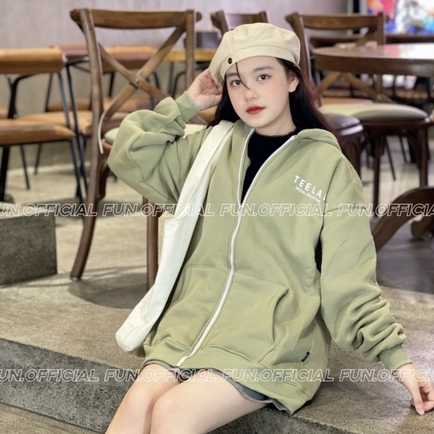 Áo Khoác, Áo Hoodie Zip TEELAB Local Brand Form Rộng Unisex Cho Nam Nữ