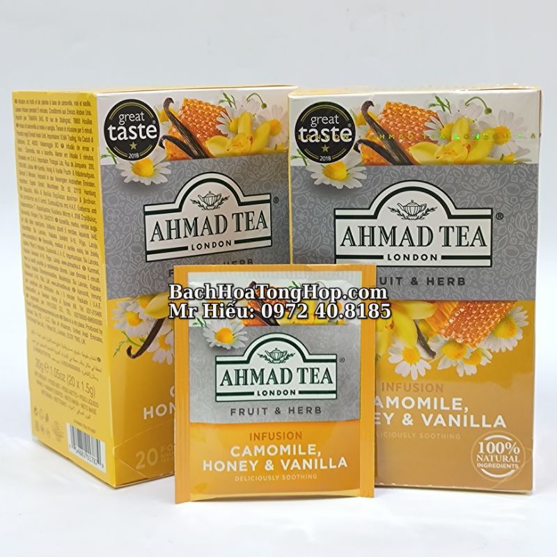 Trà Ahmad Tea Hoa Cúc Mật Ong Vani hộp 20 gói