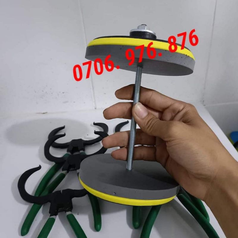 Combo kìm + bịt cao su + tẩy ron