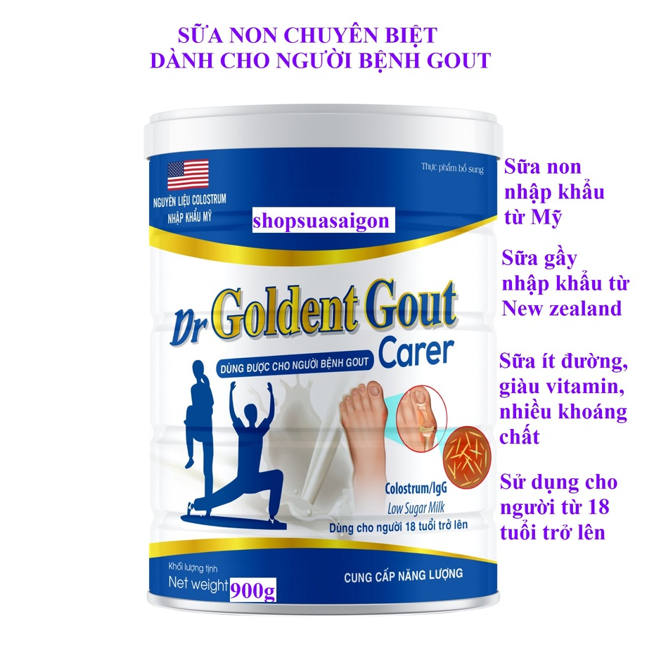 Goldent Gout Carer - Sữa non chuyên biệt cho người bệnh gout.