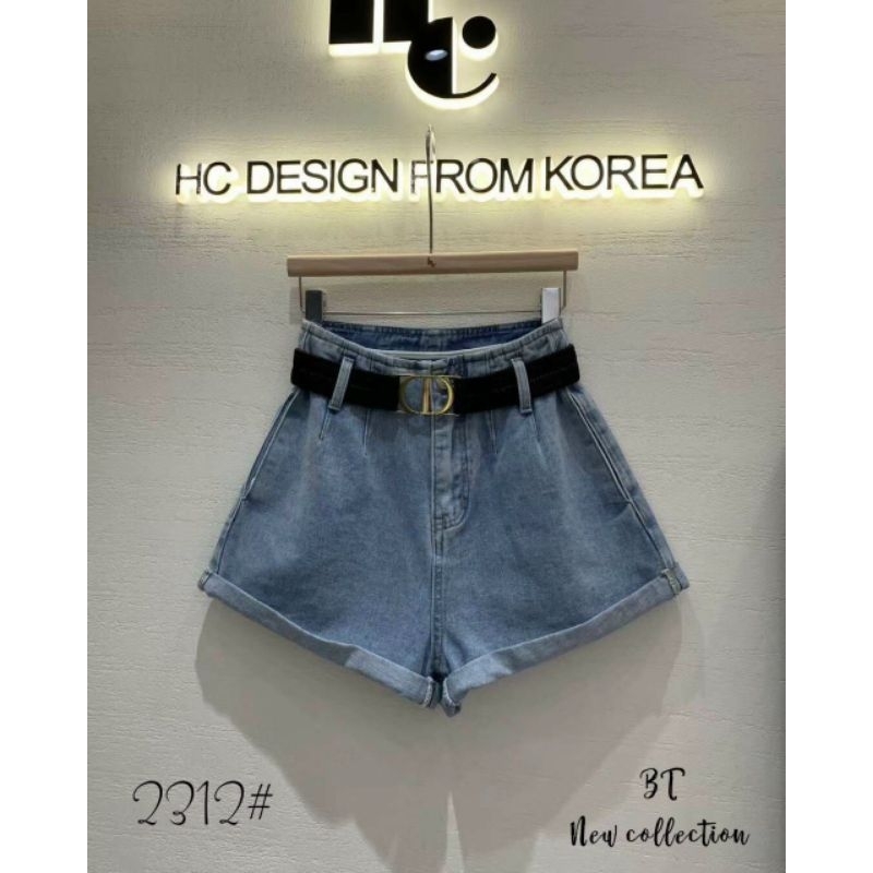 Quần sooc jeans đai chun C.D hàng QCL1