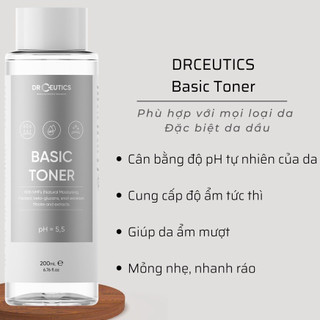 DRCEUTICS Basic Toner Và Standard Toner Cấp Ẩm Cho Da (200ml)