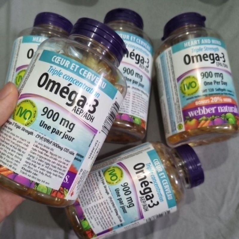 dầu cá Omega-3 webber naturals (xuất xứ Canada)