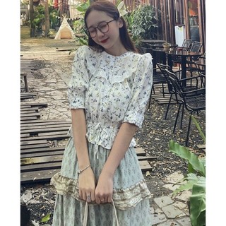 Áo sơ mi rayon Blue pepper xuất xịn