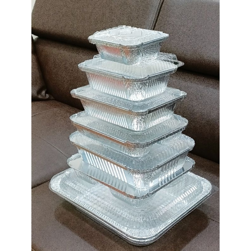 50 hộp nhôm có nắp 850ml dùng một lần