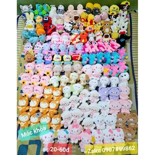 Móc khóa gấu bông Cinnamoroll, Kitty, BTS, Sóc, Cừu... dễ thương đáng yêu
