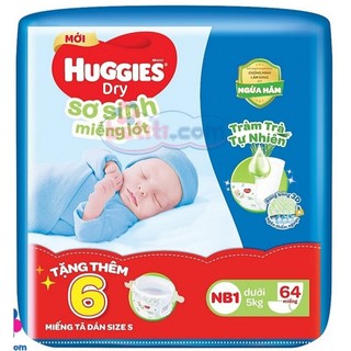 Miếng lót sơ sinh Huggies Newborn1 64 miếng