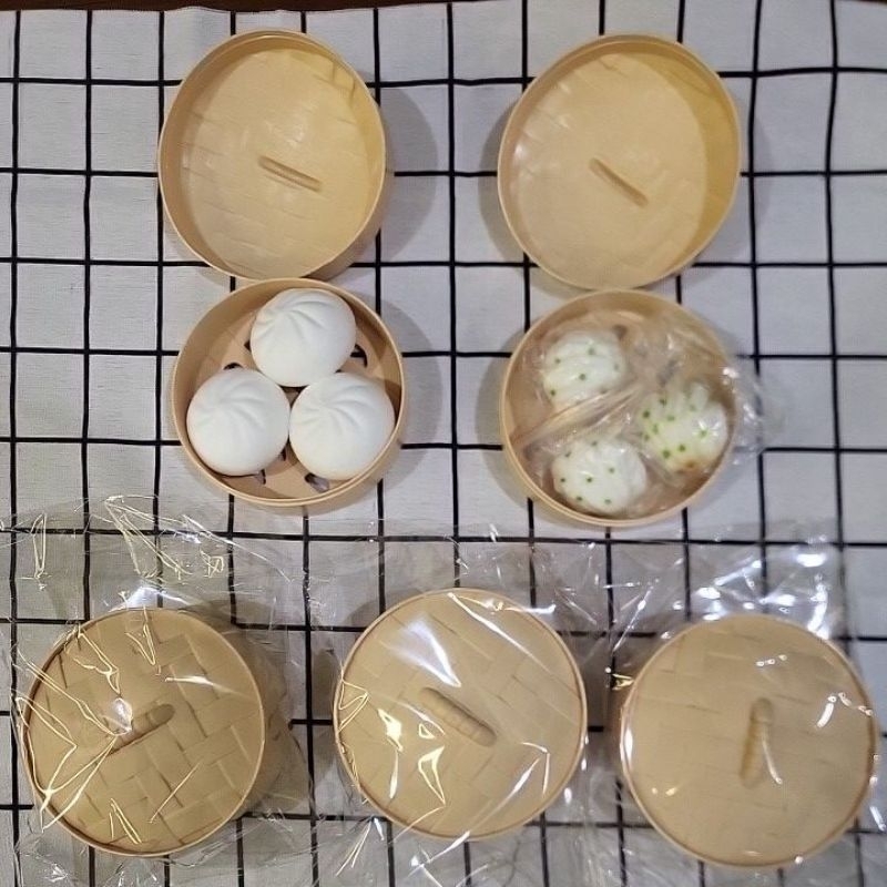 combo squishy bánh bao mini mềm và chậm tăng