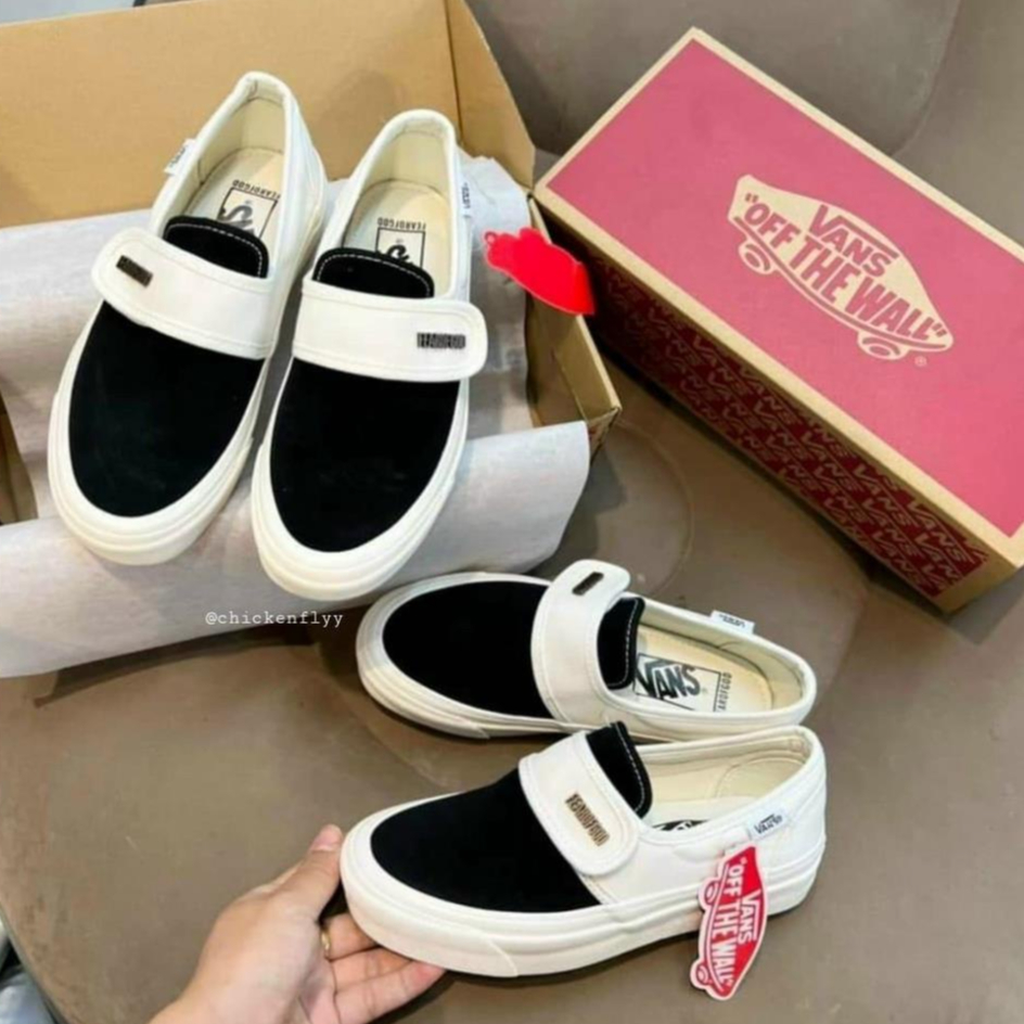 Giày thể thao Vans Fear Of God quai dán đen trắng, Giày Vans Fog hot trend 2023