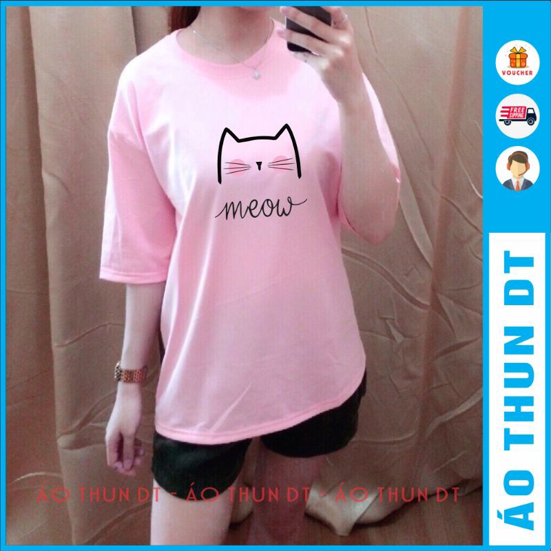 Áo tay lỡ Unisex dễ thương