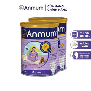 Combo 2 Sữa Bột Anmum Materna Hương Vanilla 400g/lon