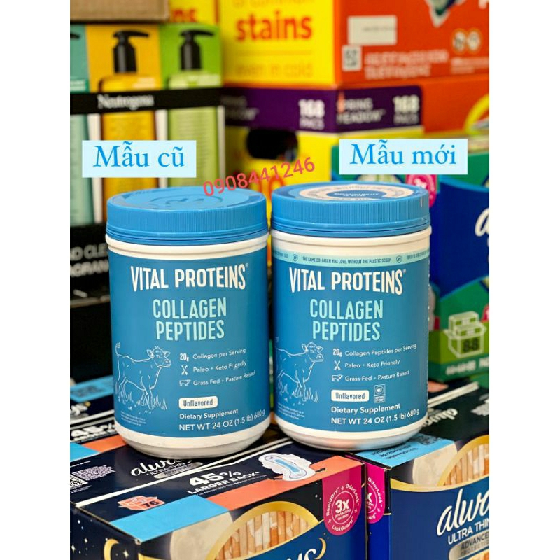 Bột Collagen thủy phân Vital Collagen Peptides Mỹ