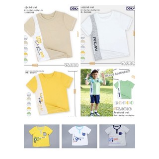 Áo cộc tay bé trai dokma 2-6y da1346