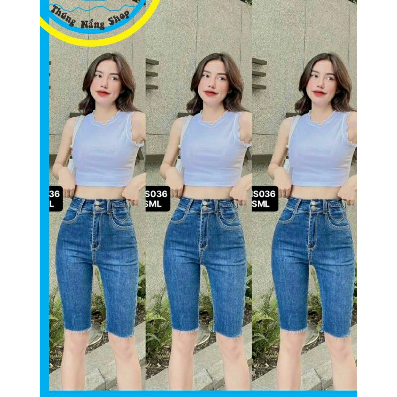 Quần Ngố Jean Và Kaki Siêu Co Giãn, Mềm Mát, Size Lớn