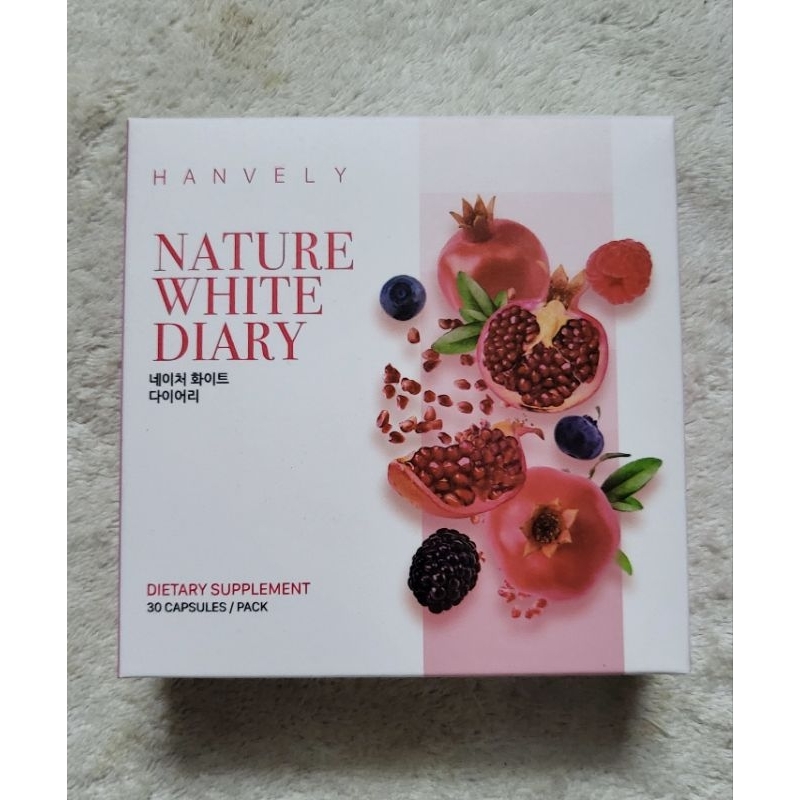 VIÊN UỐNG TRẮNG DA Hanvely Nature White Diary ( hộp 30vien )