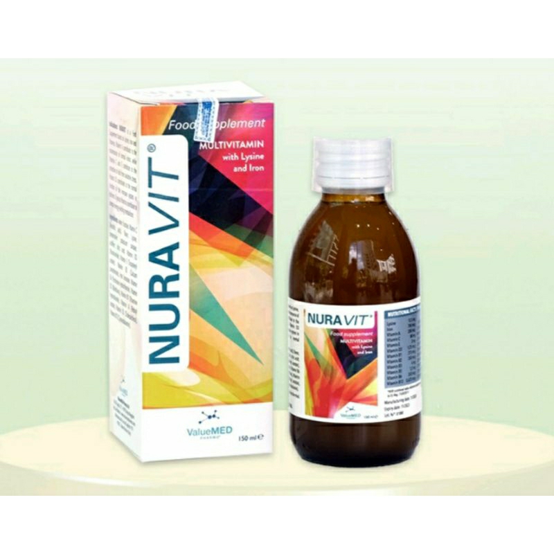 NURAVIT hộp 150ml - Hỗ trợ trị biếng ăn - Tăng cường sức đề kháng