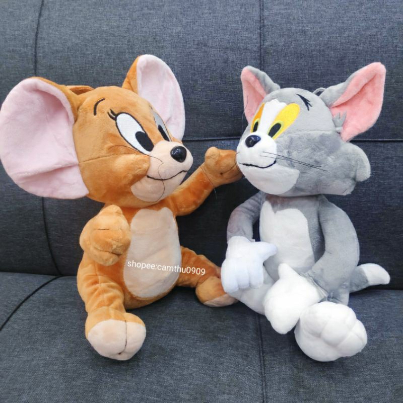 Gấu bông mèo tom & jerry đáng yêu,gấu bông hoạt hình tom and jerry chính hãng độc đáo