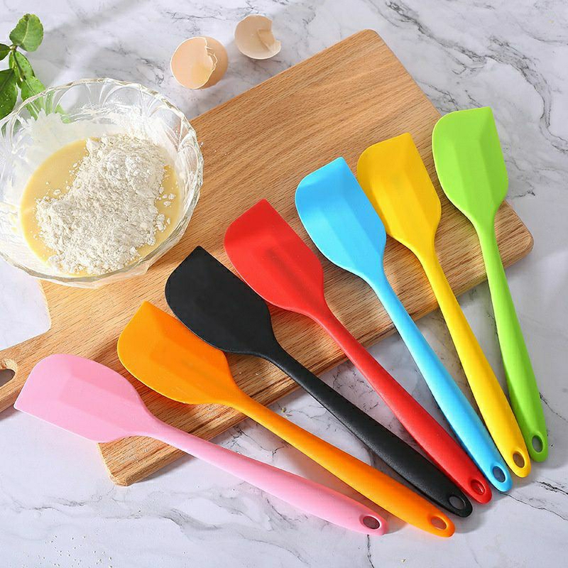 Dụng cụ cây vét bột spatula silicon đúc 21-28cm/Phới vét đồ đá xay silicon (vét kem, vét bột, làm bánh)