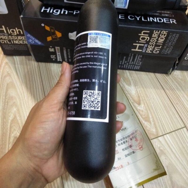 Bình Nhôm Đít Tròn 0.35l Sơn anode Trong Ngoài Chịu Áp Lực 950Kg